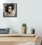 Elegant Baroque art printed on high-quality wrapped canvas